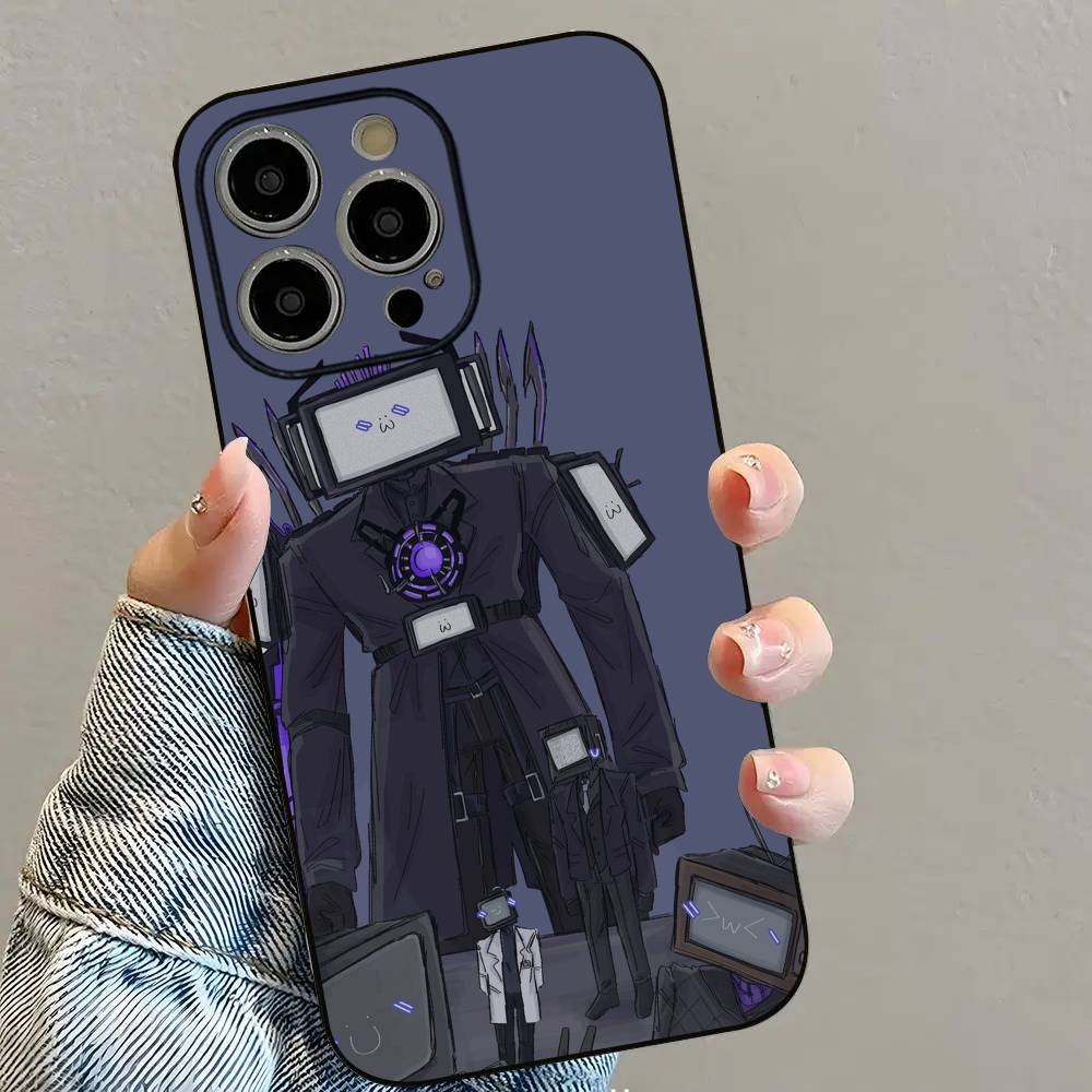 Чехол для телефона ANIME Skibidi T-Toilet для iPhone 16 15 14 13 12 11 PRO MAX PLUS Mini из ТПУ, мягкий, приятный для кожи