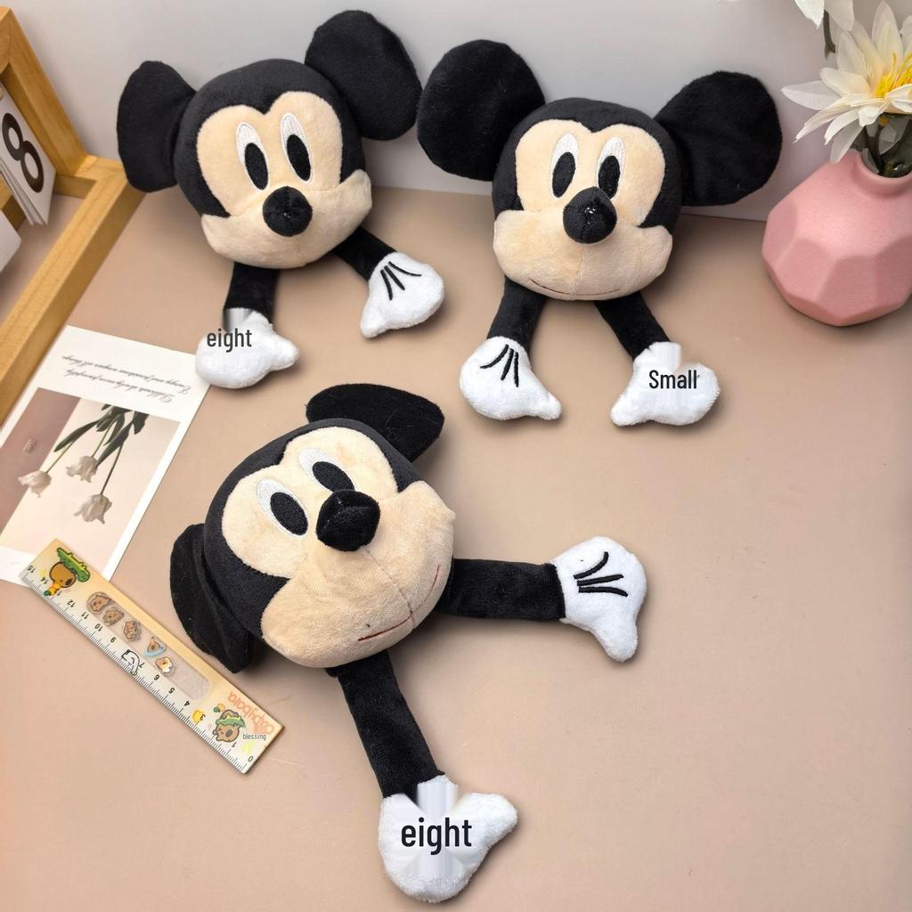 Mickey Mouse Plush Toy Backpack Pendant - Cartoon Head Minnie & Mickey Costume Accessories Ornament
