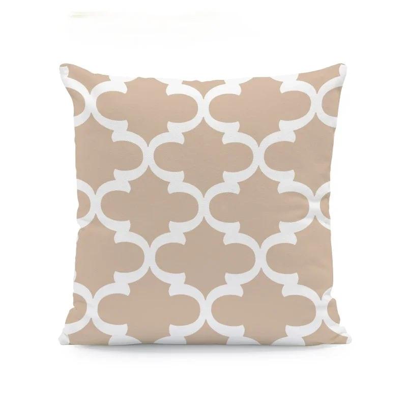 Мода Бежевый Геометрический Подушка Стрела Лепесток Кружевная Текстура Подушка Наволочка 45X45см Полиэстер Декор Гостиная Наволочка