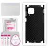 apgo Protective Skin Sticker for the Back+sides Compatible with Samsung Galaxy M53 5G, Full Wrap Film, Foil, Vinyl - Pattern Carbon Black