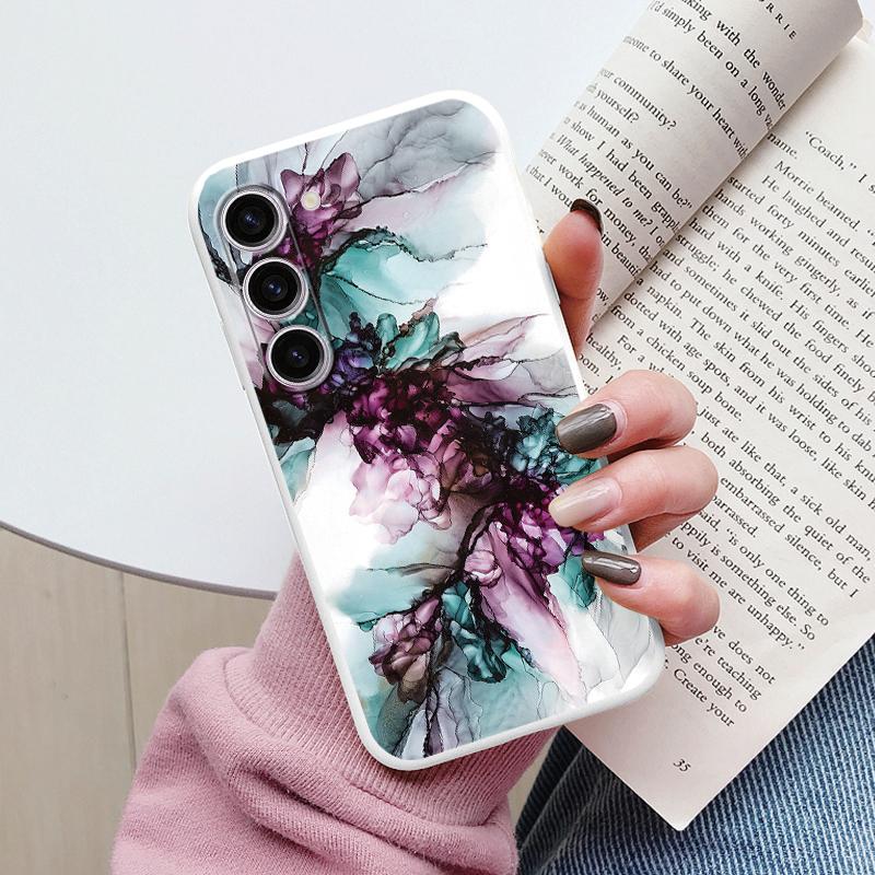 Чехол для Samsung A55 5G Задняя крышка Защитный силиконовый Funda Модный Мраморный Каменный Текстурный Coque для Samsung Galaxy A54 A56 Capa