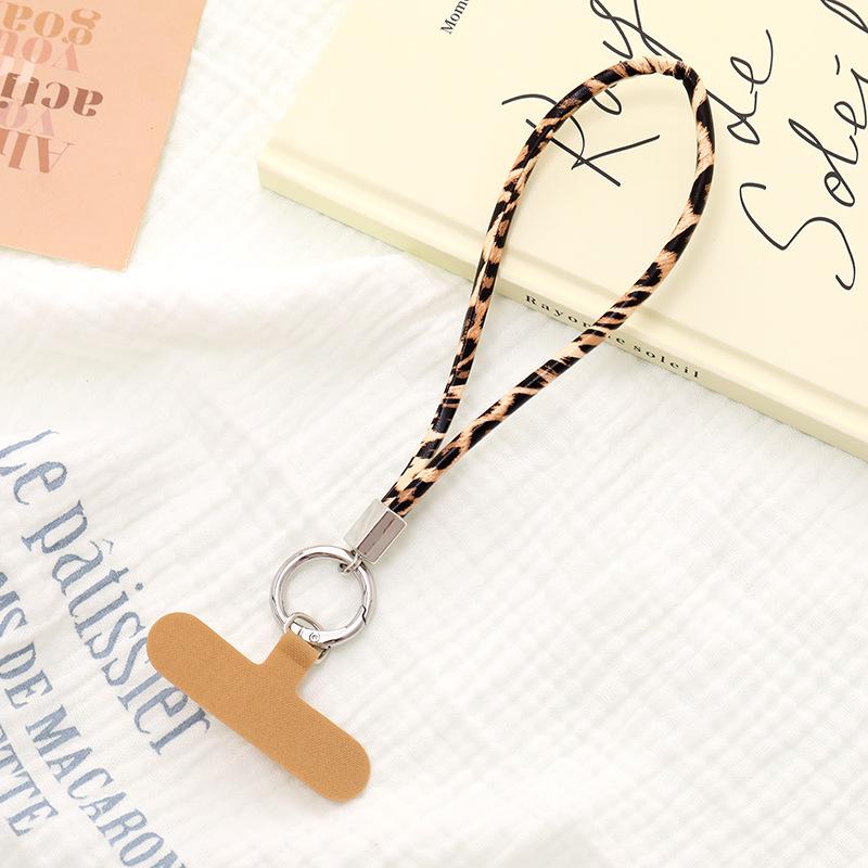 Цепочка для телефона с леопардовым принтом - Универсальный короткий шнурок и ремешок через плечо