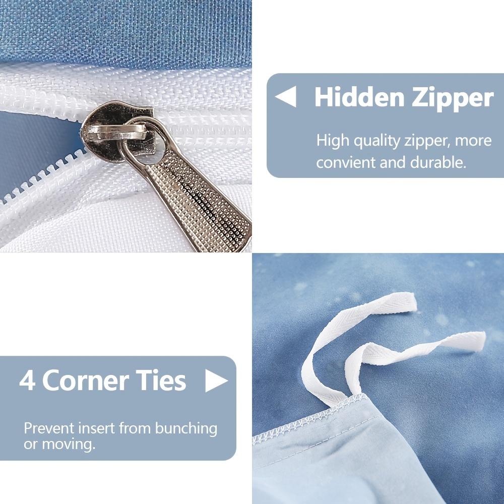 3 шт. цветной радужной постельного белья градиент розовый синий Y2K гостевой номер пододеяльник комплект (1шт* Пододеяльник + 2шт Наволочки)