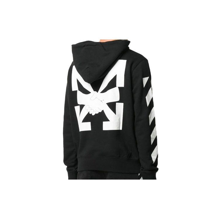 OFF WHITE Худи с диагональными полосками OMBB034F20FLE0091001