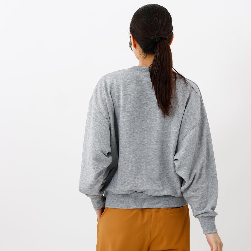 Толстовка с длинным рукавом из хлопкового флиса с надписью и круглым вырезом CWSAS001 Oxford Grey [Champion] 100% женская