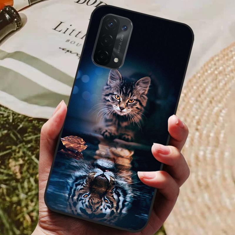Чехол для Oppo A54 5G Силиконовая задняя крышка Чехол для телефона для Oppo A54 5G CPH2195 Чехлы Мягкий бампер coque для OPPOA54 A 54 5G 6,5 дюйма