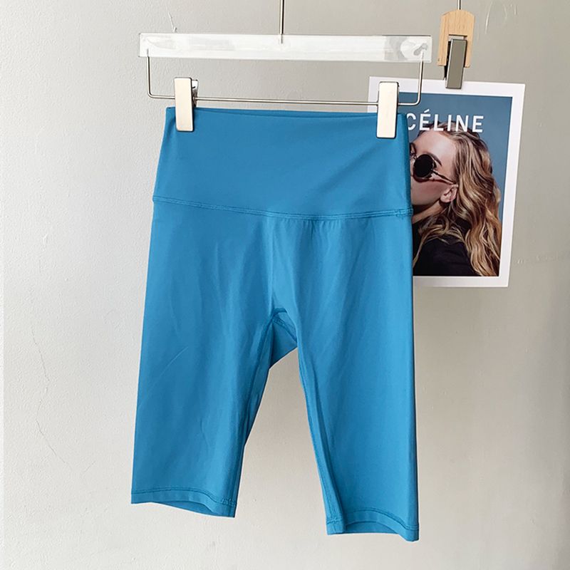 Lu Same Yoga Shorts Women's Summer New Free Size No Embarrassment Line Belly Contracting Hip Lifting Sport Workout Cropped Pants