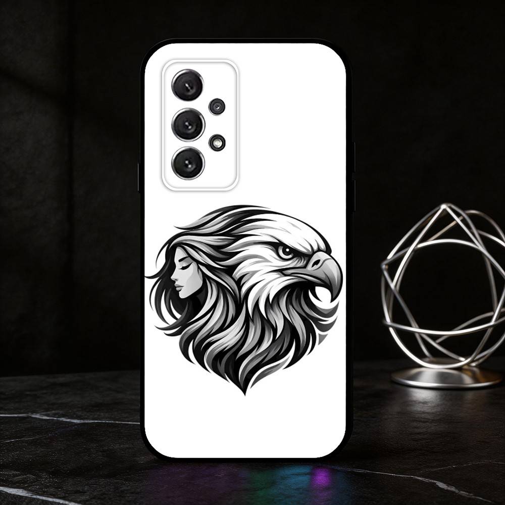 B-bald eagle phone Case For Samsung S25,24,21,22,23,30,Ultra,20,Plus,Fe,Lite,Note Soft Black Cover