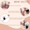 3D Double Headed Nails French Shape Strong Cat Eye Magnet Nail Art Gel Polish Magnetic Effect Manicure Accessories Tools Set