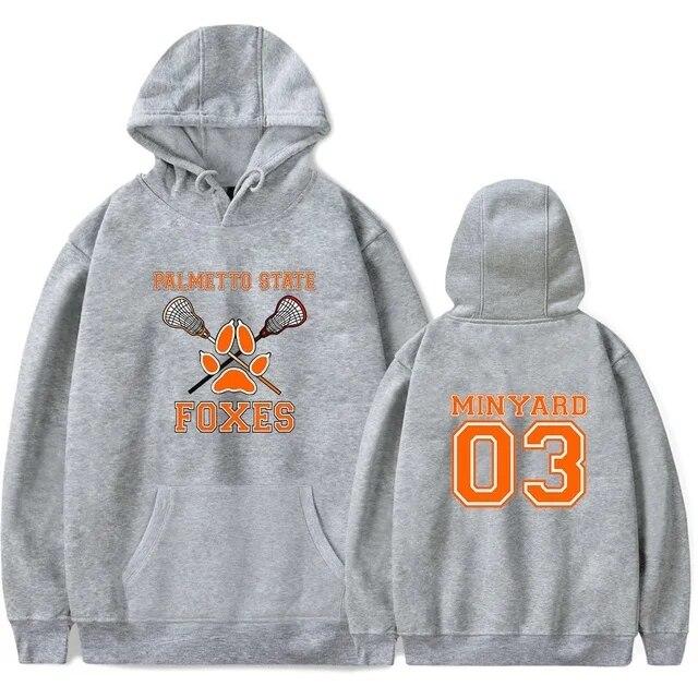 All for the Game Palmetto State Foxes Andrew Minyard Hoodies Unisex Harajuku Korea Unisex Pullover Graphic Unisex