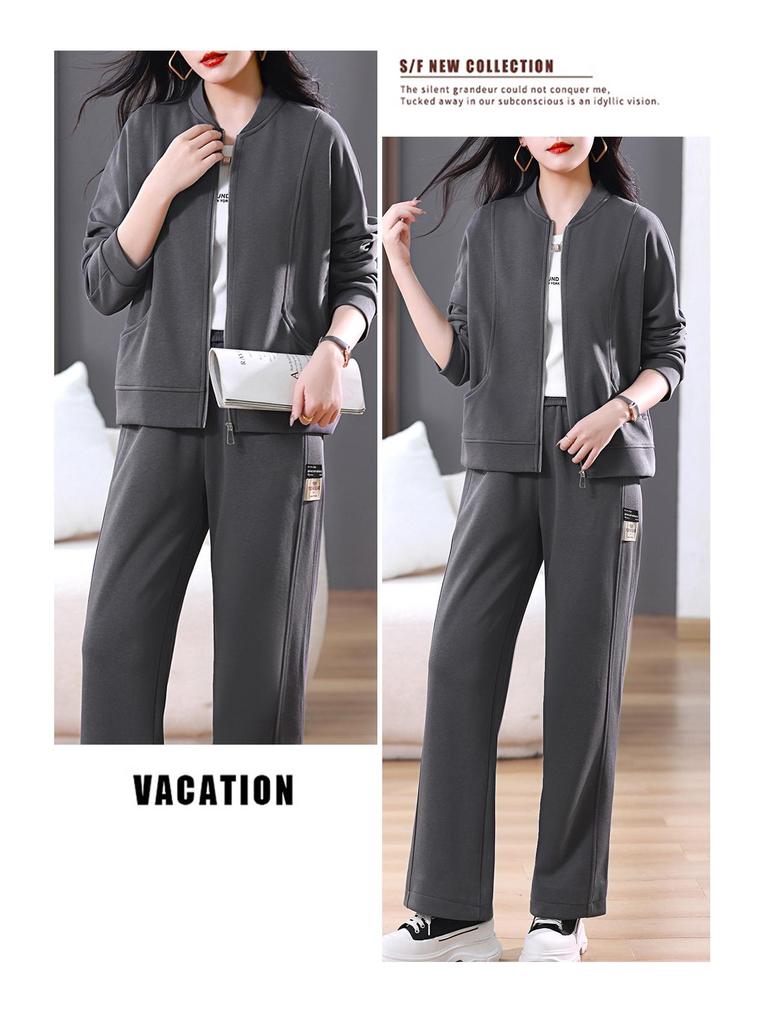 Женская повседневная спортивная одежда весна 2025: Омолаживающий, Высококлассный Модный Утягивающий Комплект-Двойка