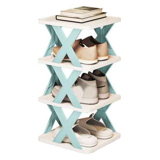 Convenient Folding Organizer Corrosion-resistant Narrow Shoe Organizer Bedroom Accessory Shoe Shelf