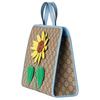 Gucci Cruise Sunflower Supreme Detail GG Supreme Canvas Tote Bag Children's Beige and Dark Brown