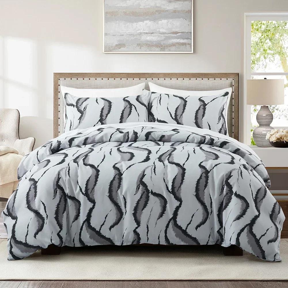 Gradient Rainbow Star Duvet Cover Set Queen Tie Dye Ombre Stars Reversible Purple Bedding Set Microfiber Cartoon Comforter Cover