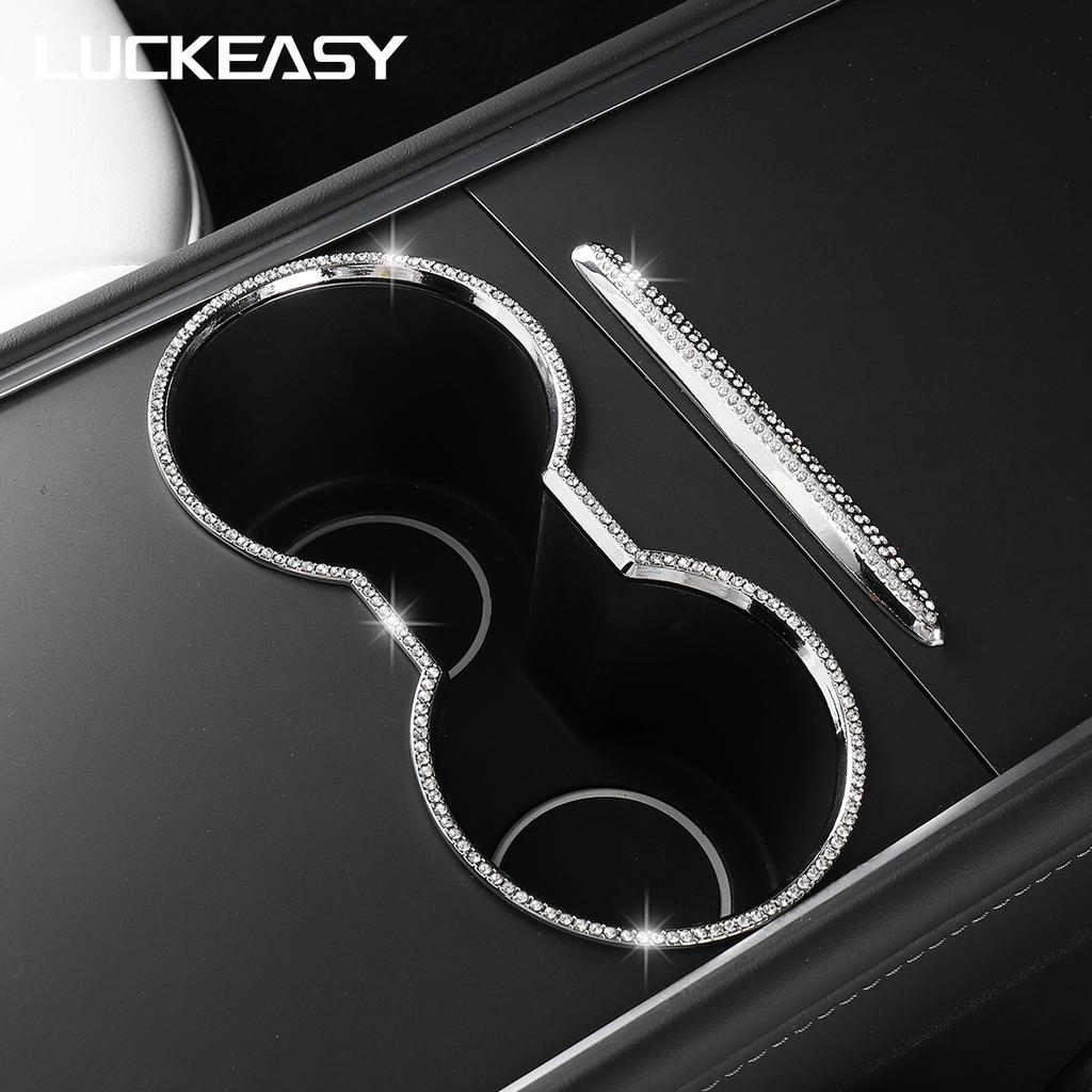 Для Tesla Model 3 ModelY Роскошный Алмазный патч Автомобильный руль Центральный контрольный держатель для чашки Воздуховыпускное отверстие Интерьер