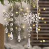 18Pieces Premium Acrylic Ice Christmas Ornamentation Crystal Snowflake Transparent Decors For Indoor Festival Display