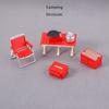 Mini Camping Picnic Set Multicolors Folding Chair  Doll House Accessories