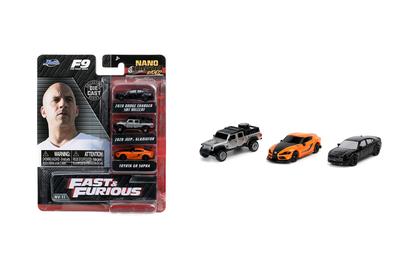 Nano Hollywood Rides FAST FURIOUS FF9 Fast Furious Mini Car & 3-PACK &