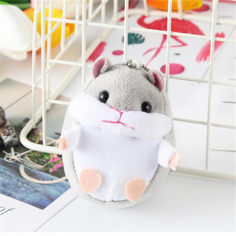 9 см милый маленький хомяк кулон плюшевые мягкие куклы имитация животных игрушки куклы брелок ,рюкзак украшения