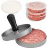 1PC Non-Stick Hamburger Patty Maker with Wax Paper Aluminum Burger Maker for Kitchen BBQ Grill