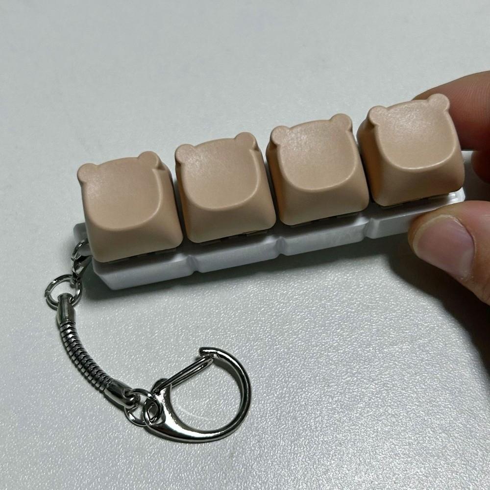 DIY Клавиатура Брелок-Фиджет Ключи Кнопка Игрушка-зажим Новая Насадка на Палец Клавиатуры Развлечение