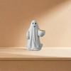 Crafts Resin Ghost Pumpkin Figurine Cute Cartoon Small Sculpture Creative Desktop Ornament Haunted House