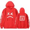 Lil Peep Sad Face Sweatshirt Cozy Cotton Unisex Pullover For Boys And Girls