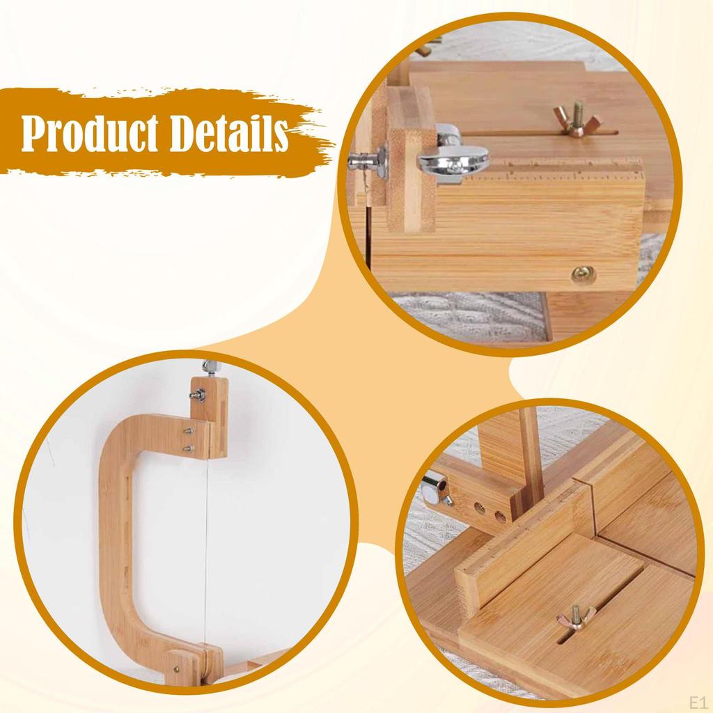 Деревянный резак для мыла DIY Инструмент для изготовления Профессиональный Домашний Регулируемый Проволочный Слайсер для резки хлеба