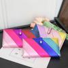 Card Holder Women's Wallet Female Student ID Long Anti-Theft Swiping Clutch High Sense Pu Card Holder Cute Coin Purse