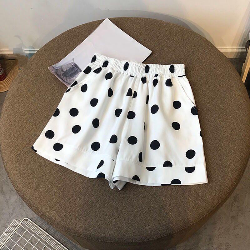 Женские модные летние свободные повседневные шорты, шорты, брюки, элегантные женские повседневные брюки с эластичной резинкой на талии, женские свободные шорты большого размера