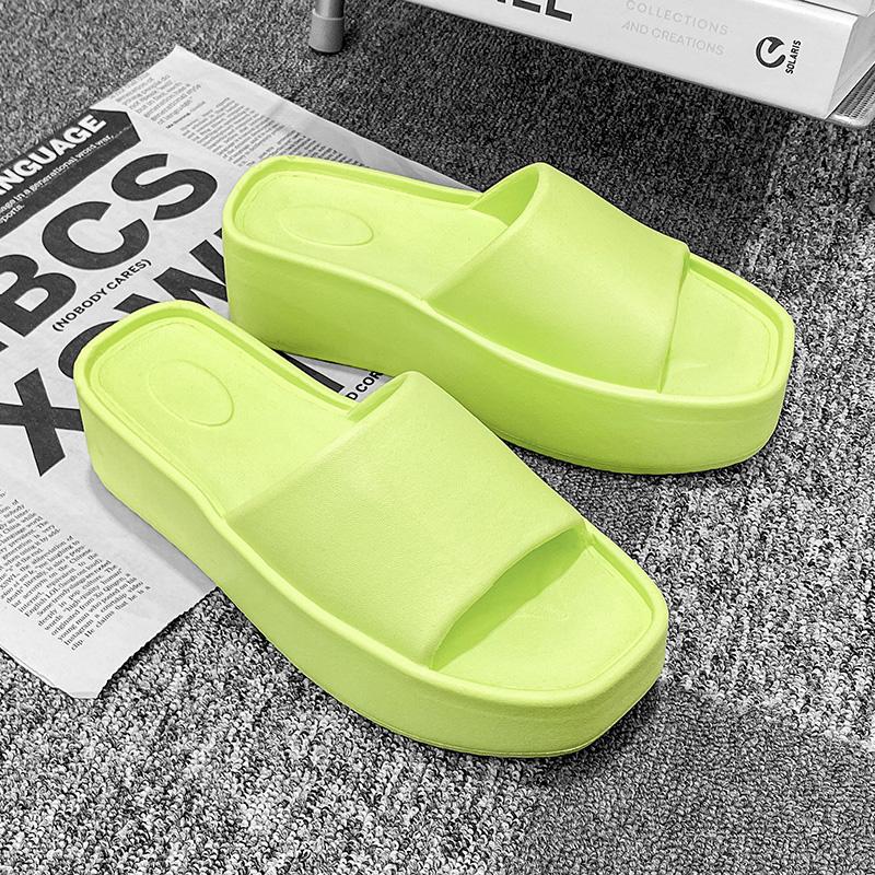 Женские пляжные шлепанцы EVA Толстая подошва 6 см Мягкие Удобные Противоскользящие Устойчивые к запаху Домашняя обувь Уличные сандалии EVA Облако