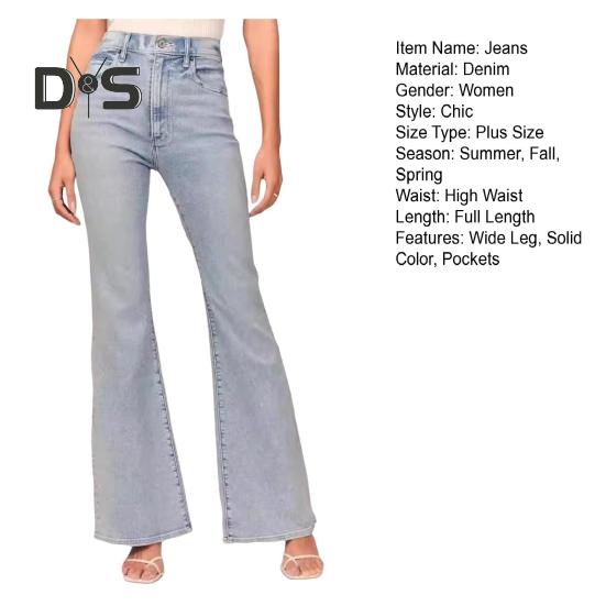 Женские зимние джинсы средней талии с застежкой-молнией на пуговицах, большого размера, облегающие, с карманами, прямые, широкие, повседневные, длинные брюки