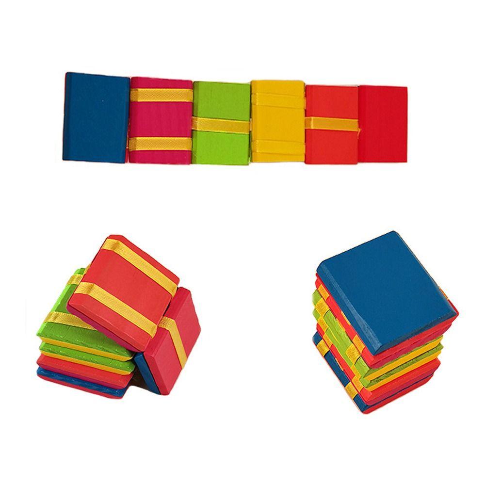 Цветная Лестница Снятие Стресса Непоседа Игрушка Вращающиеся Игрушки Flipo Flip Деревянная