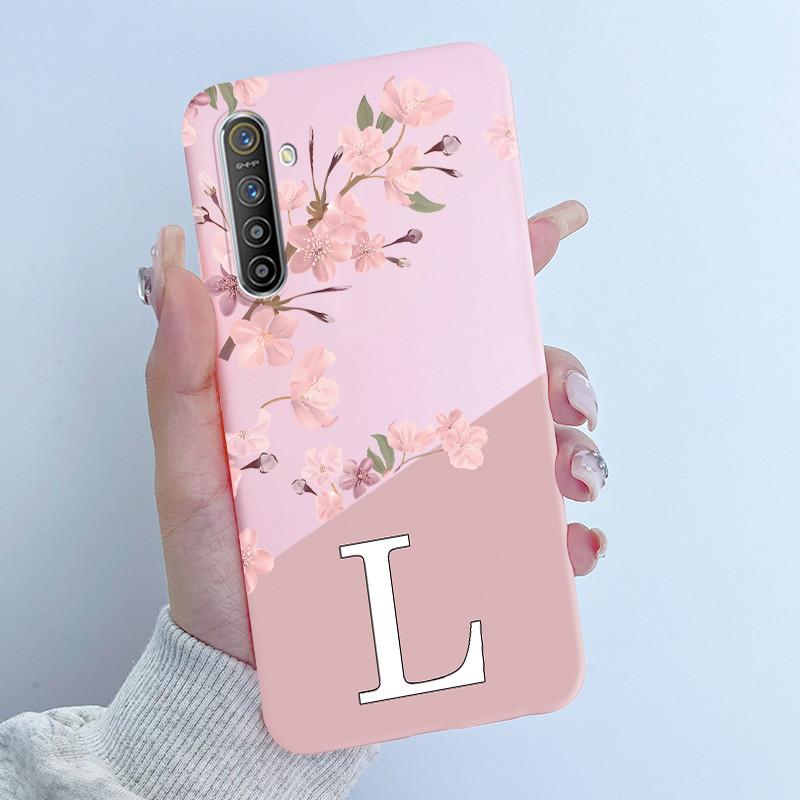 Чехол для Realme XT RMX1921 X2 RMX1991 RMX1992 RMX1993 ТПУ Мягкий Силиконовый Чехол Цветы Печать Букв Защитный Чехол для Телефона