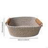 Хлопчатобумажная плетеная корзина для хранения фруктов, декоративная деревенская корзина для пикника, для хлеба