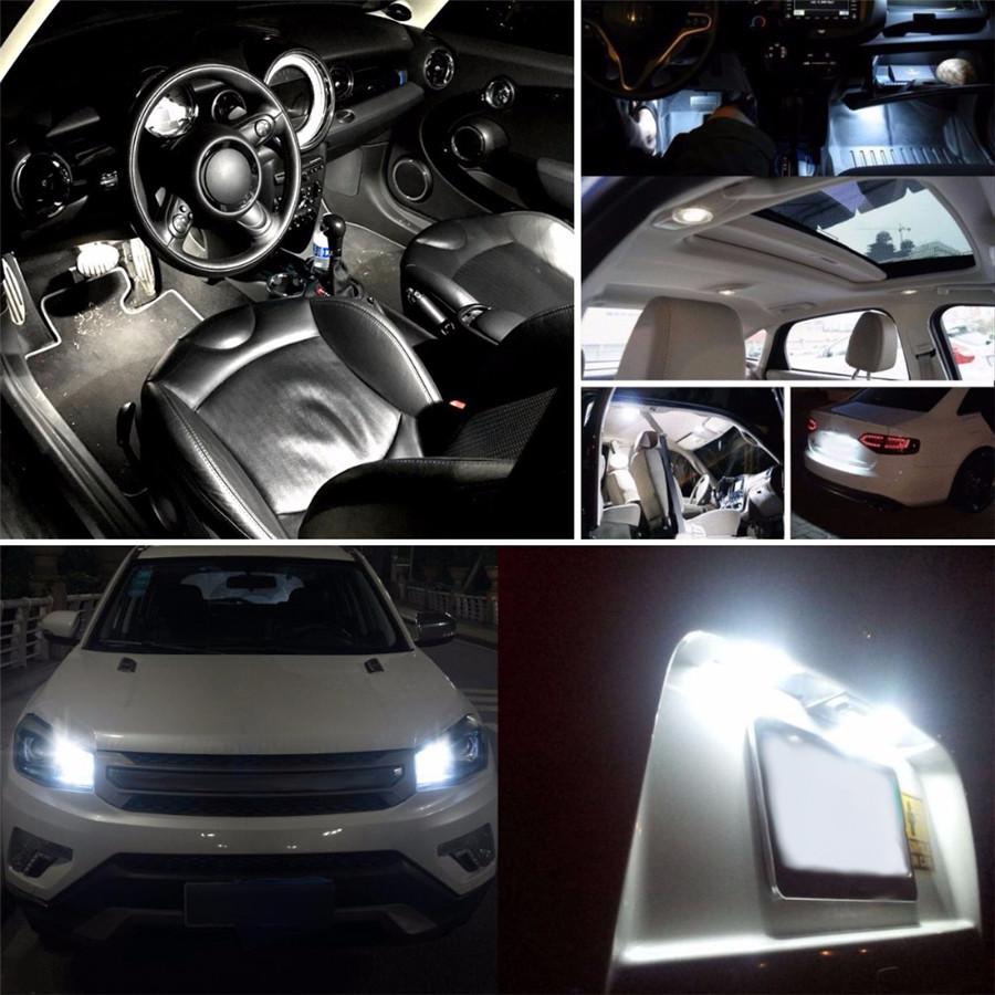 Новые 10 шт. Белый свет T10 501 194 W5W 5630 LED 6SMD Автомобильная габаритная лампа, потолочный свет для чтения