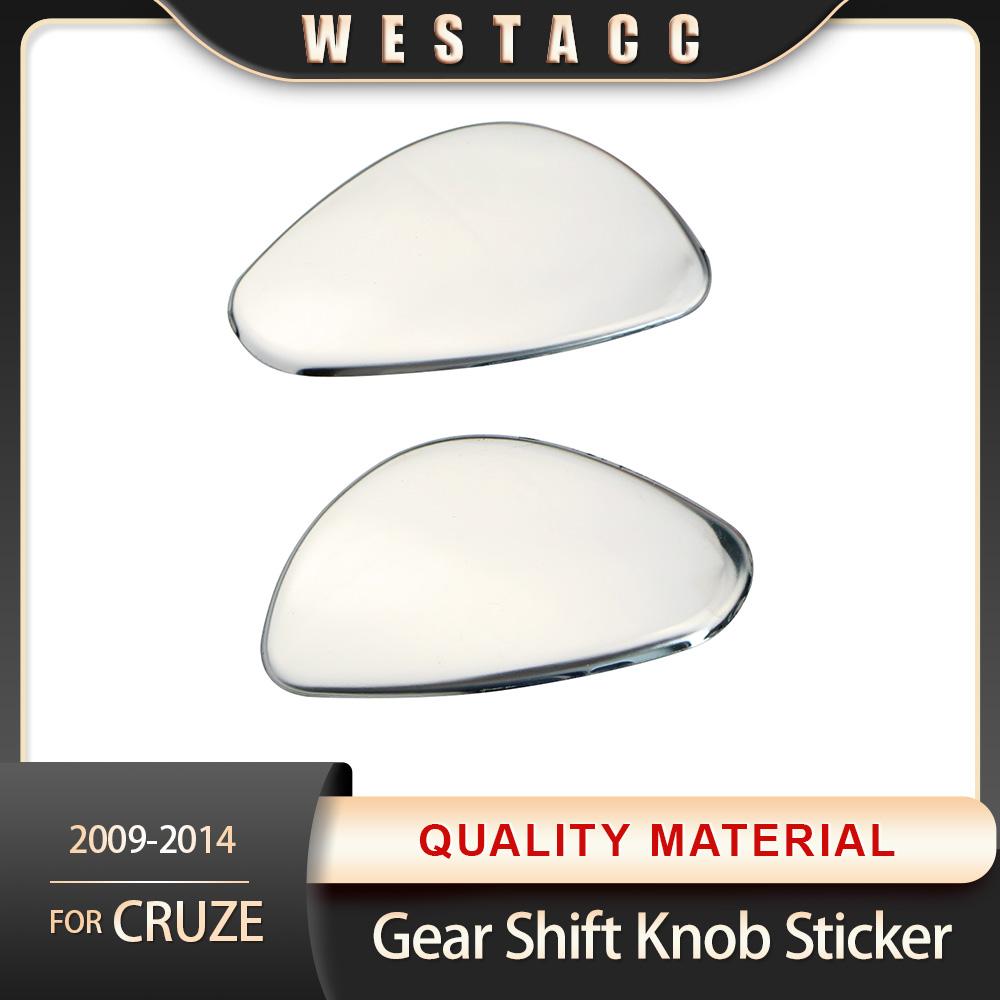 2 шт., автомобильная ручка переключения передач из нержавеющей стали, наклейка на отделку для Chevrolet Cruze 2009 2010 2011 2012 2013 2014 2015 AT