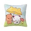 Kawaii Cute BuBu Panda Dudu Pillowcase Printing Polyester Cushion Cover Decor Pillow Case Cover Home Wholesale