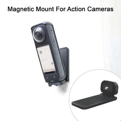 Магнитный держатель-подставка для экшн-камеры для Insta360 X3 X4 X5, регулируемый магнитный держатель с рулевым управлением для спортивной камеры, кронштейн, основа