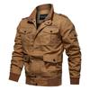 Men's Casual Tooling Jackets Multi-pocket Cotton Plus Size Military Jacket