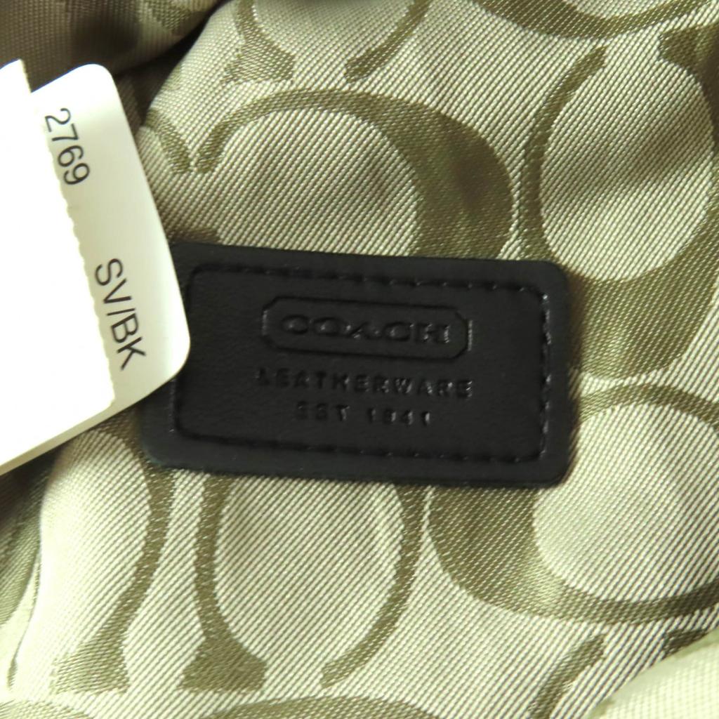 Отличная шляпа COACH черная Натуральная овечья кожа Женская Б/У
