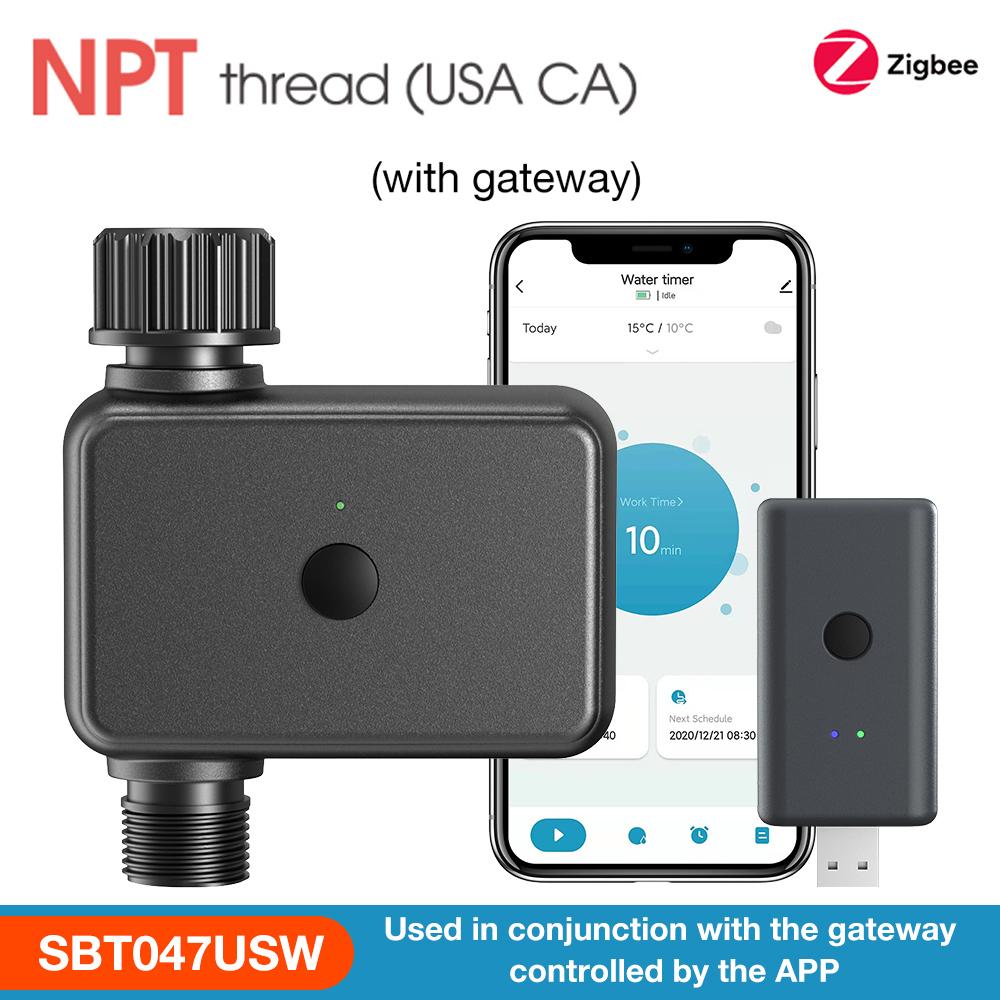 Умный таймер полива Zigbee/WiFi 1 зона Программируемый контроллер полива Таймер для крана садового шланга Автоматическая система полива