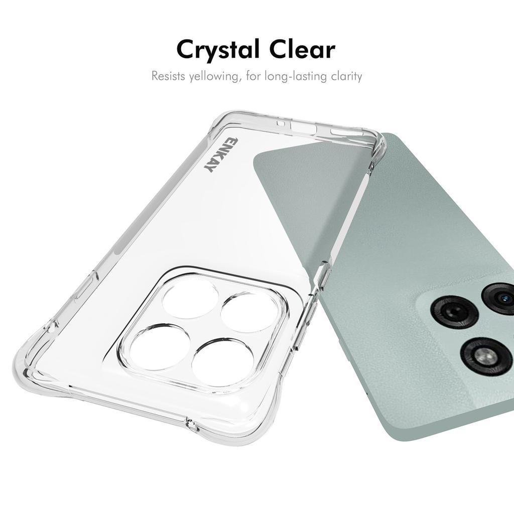 For Motorola Edge (2025) 5G Clear Phone Case ENKAY HAT PRINCE Shockproof Anti-slip TPU Cover
