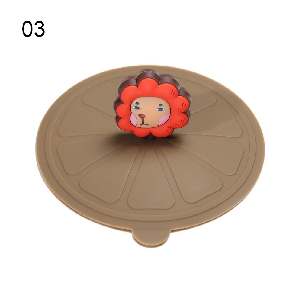Seal Tea Coffee Lids Cap Leakproof Dustproof Suction Cup Cover Silicone Cup Cover