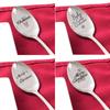 Steel Tableware Valentine's Day Anniversary Teaspoon Christmas Spoon Coffee Spoons Engraved Spoon