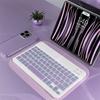 Беспроводная Bluetooth клавиатура мышь комплект RGB подсветка для телефона планшета ПК 10 дюймов многоцветный
