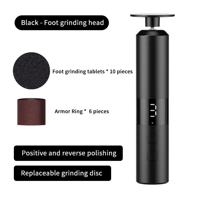 2-1 Rechargeable Foot Callus Remover and Nail Drill Combo with User-Friendly LED Display