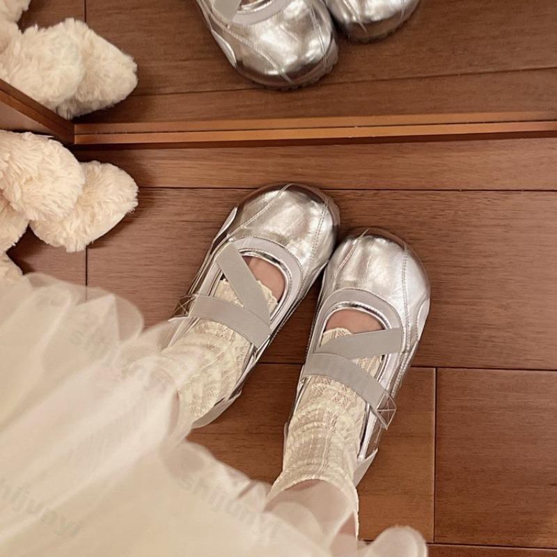 Fashion Elegant Shallow Mouth Casual Flat Single Shoes for Women Autumn 2025 Soft Soled Comfortable Fashion Ballet Style Mary Jane Shoes