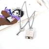 1 Set Anime Ai Yazawa NANA Lover Key And Lock Fashion Alloy Metal Pendant Cosplay Accessories Necklaces