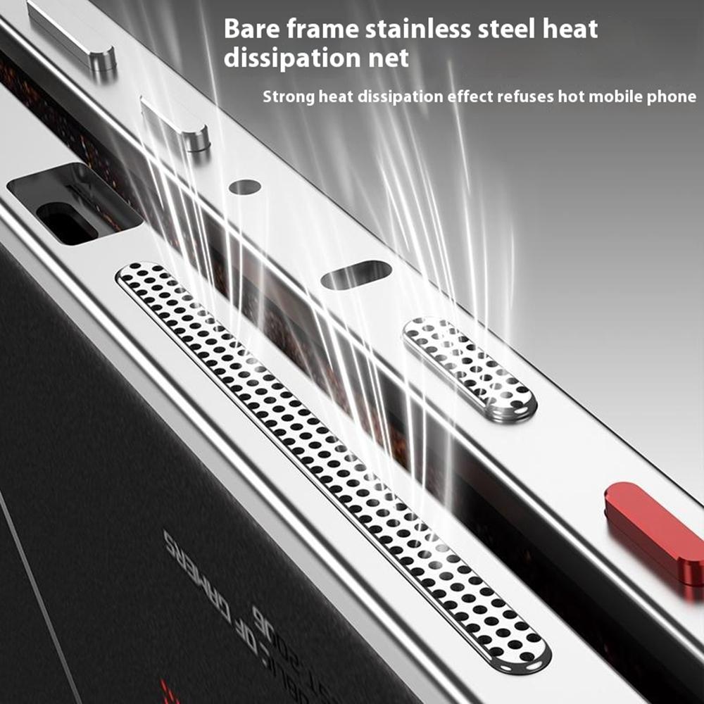 Бамперы для Asus ROG Phone 8 Pro 5G/Phone 8 5G Металлический каркас Чехол для отвода тепла с защитой объектива камеры